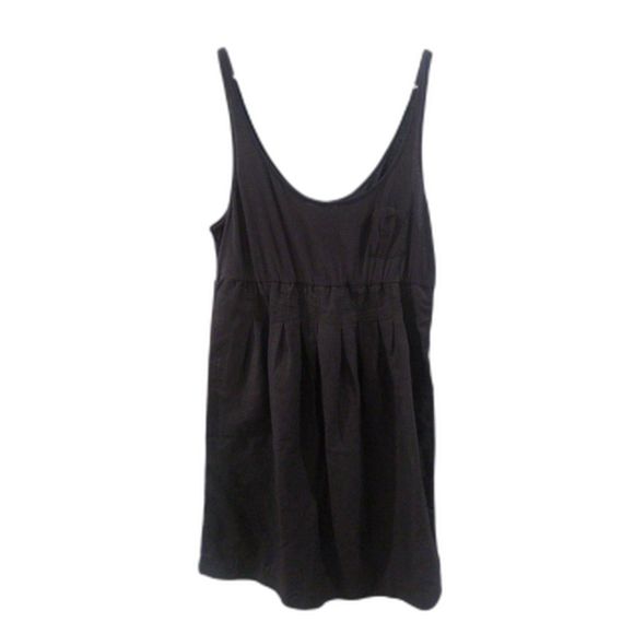 James Perse Standard Black Linen Blend Pleated Dress 4 - Picture 3 of 9